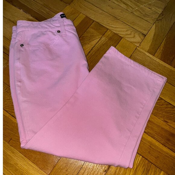 Cambio Karen Capri Stretch Jeans Pink Pants Size 8 Preppy‎ Casual Classic Cute - Picture 9 of 10